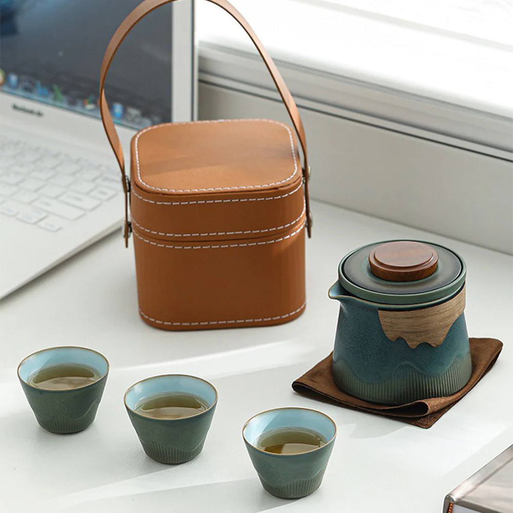 Japanese Kuai Ke Travel Tea Set - Image 2