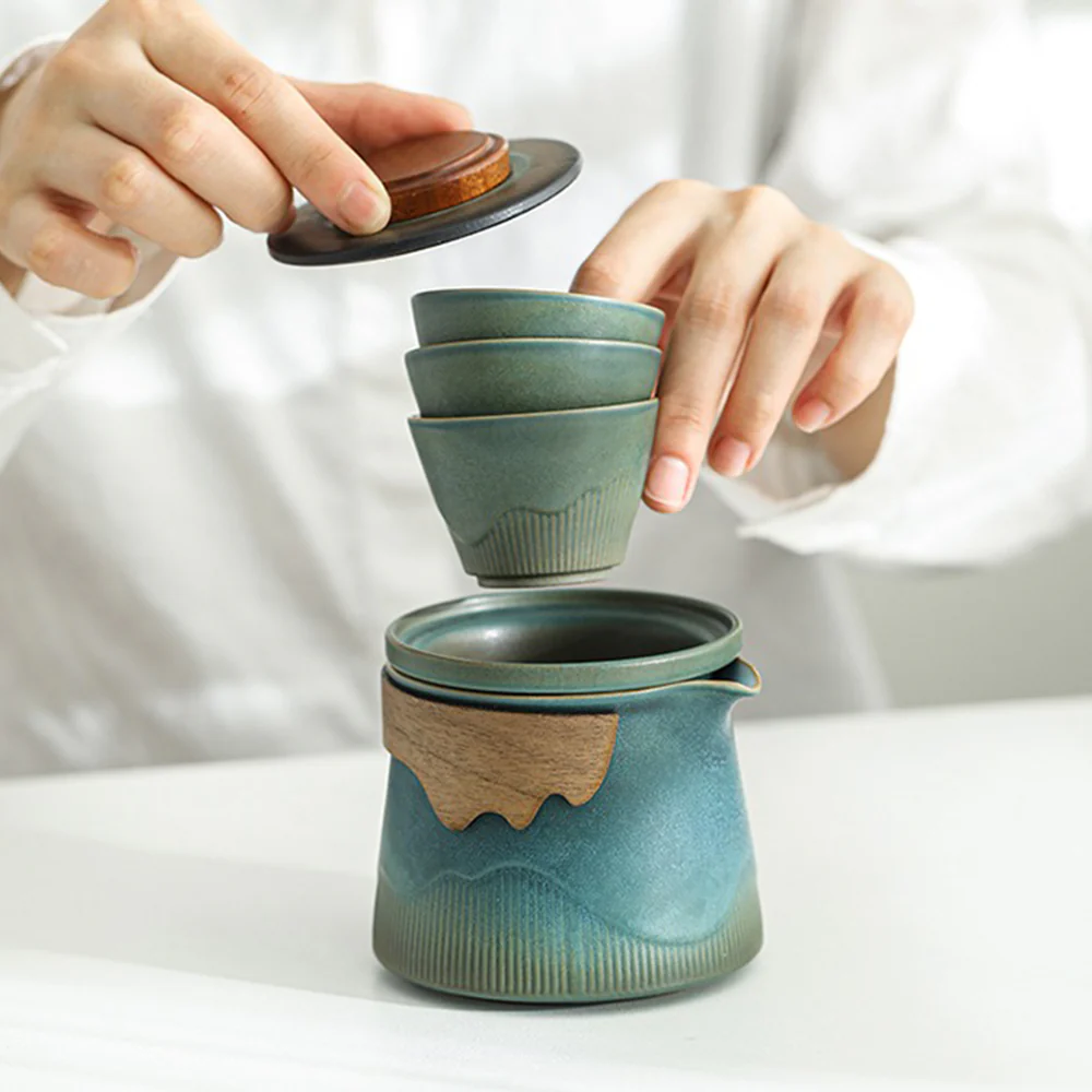 Japanese Kuai Ke Travel Tea Set - Image 4