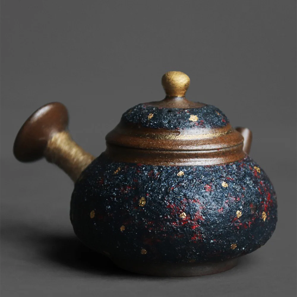 Japanese Kyusu Sand Clay Pottery Teapot - Image 2