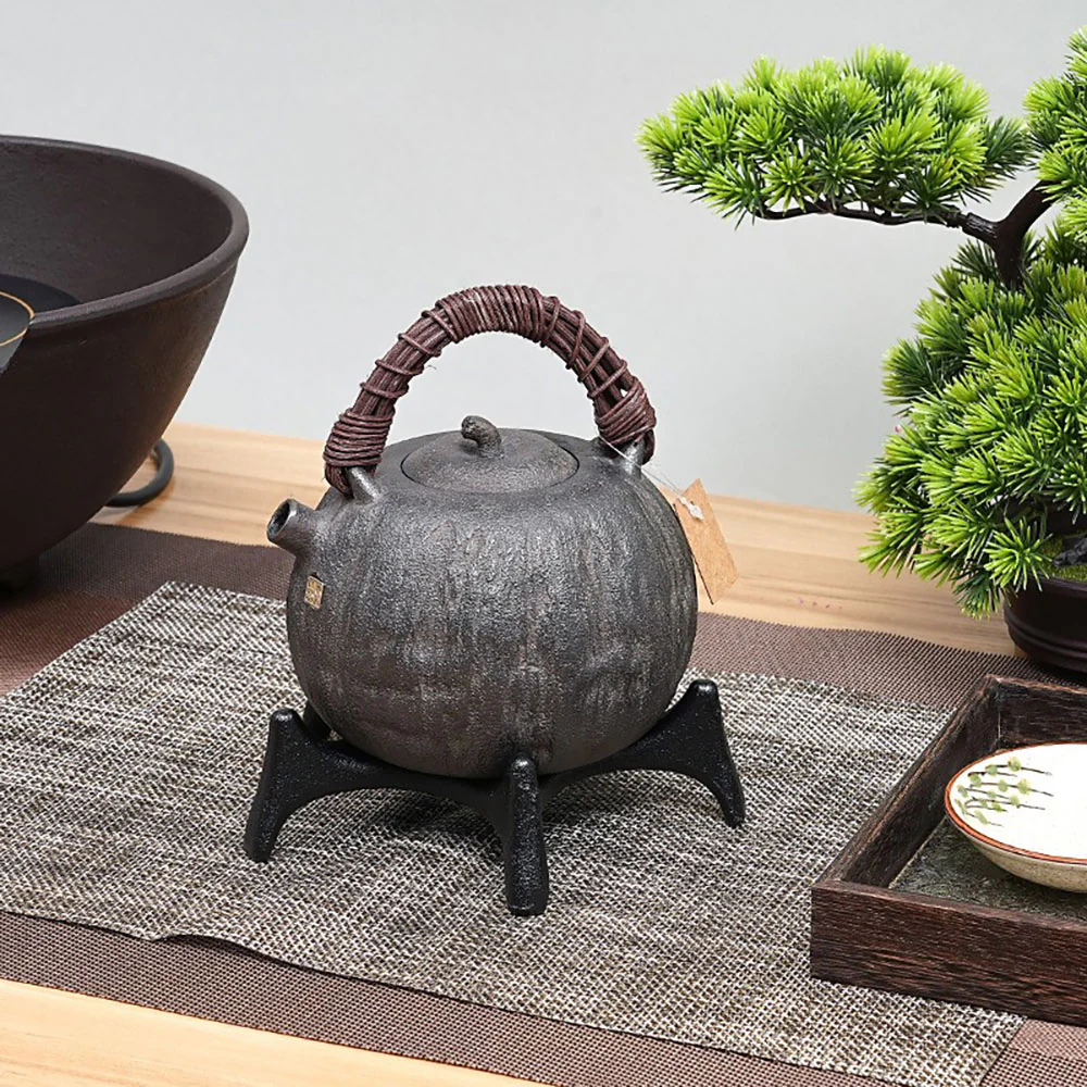 Japanese Melon Cast Iron Teapot - Image 3