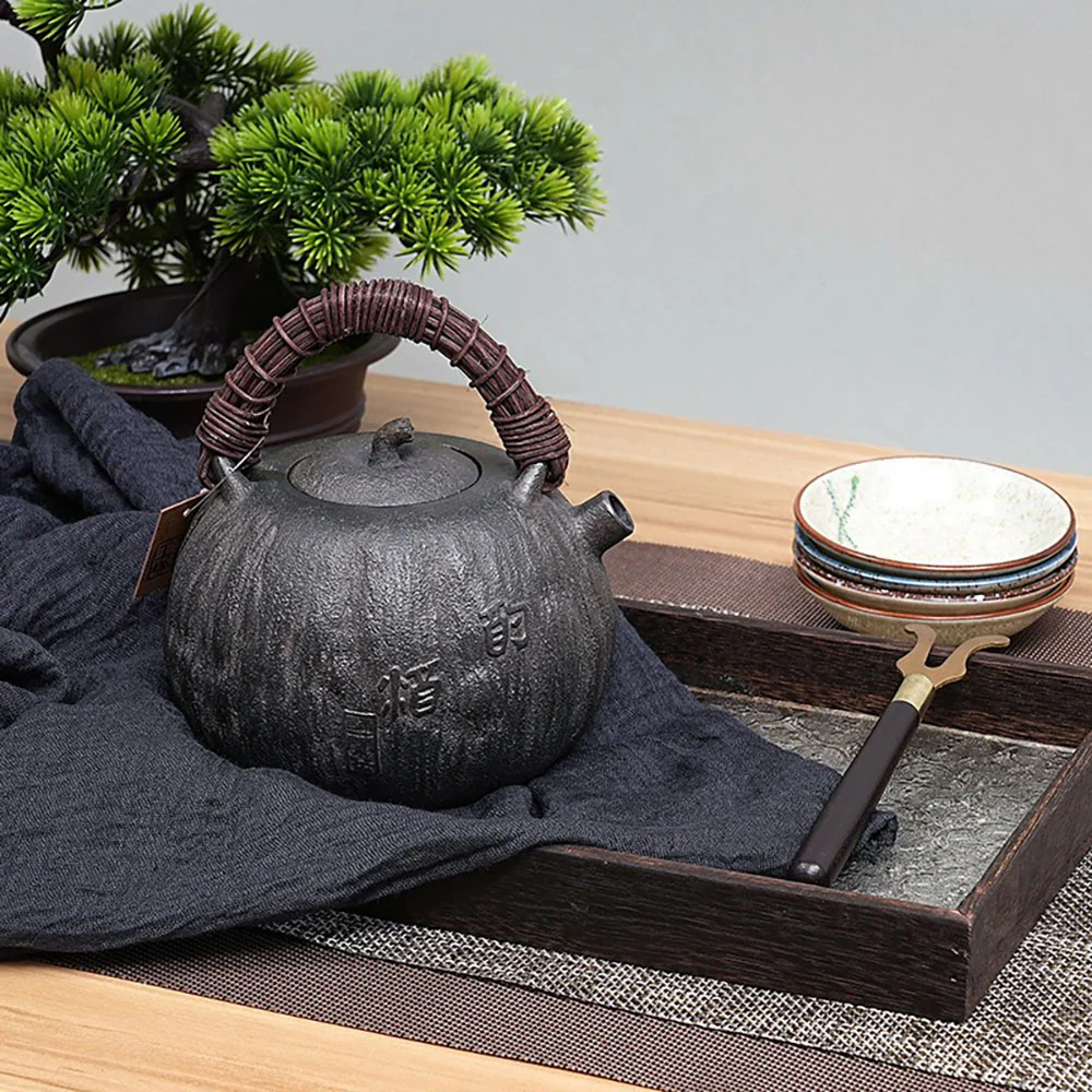 Japanese Melon Cast Iron Teapot - Image 4