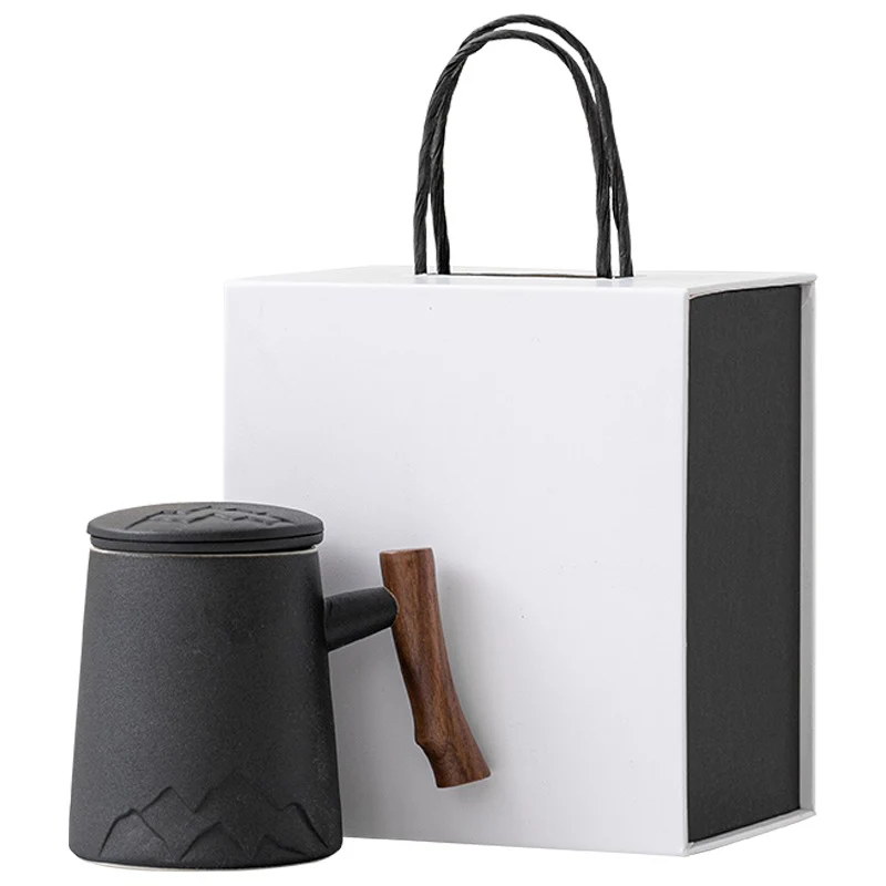Japanese Mountain Tea Cup With Wooden Handle - Image 9