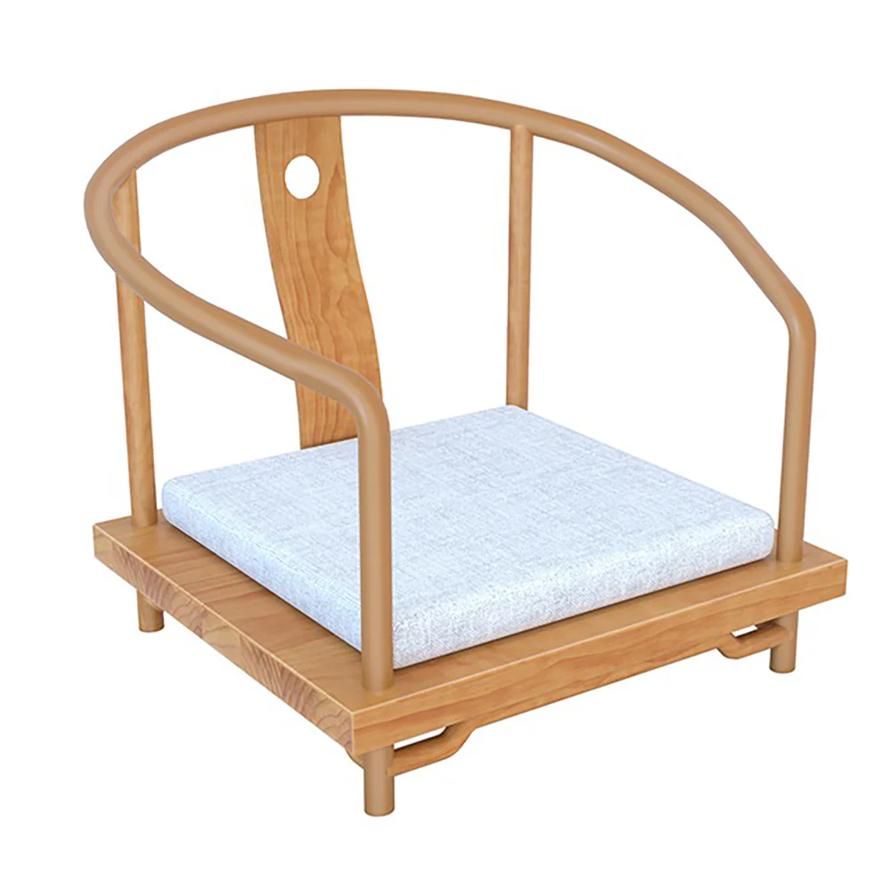 Japanese Pine Wood Tatami Tea Table Set - Image 9