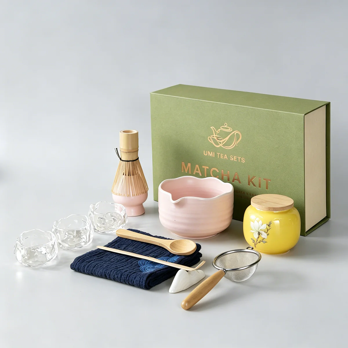 Japanese Pink Matcha Green Tea Set - Image 2