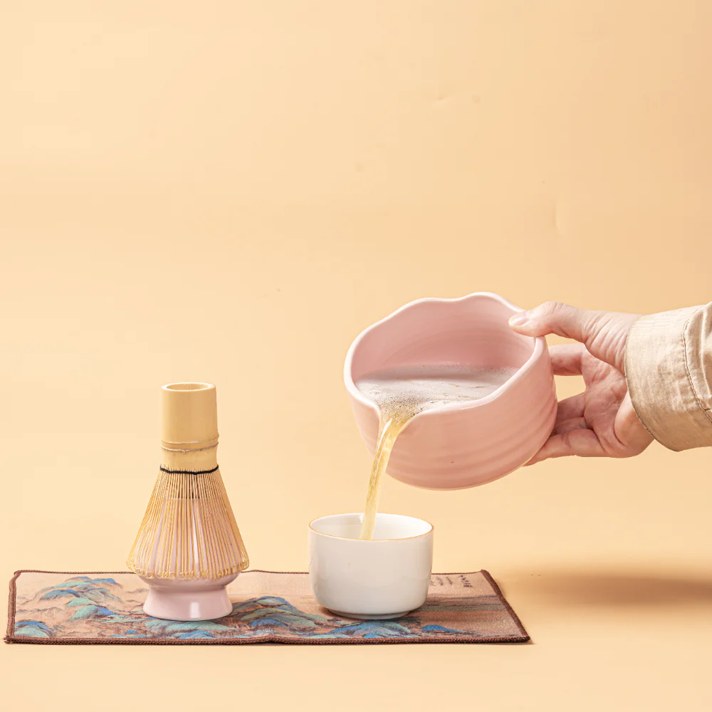 Japanese Pink Matcha Green Tea Set - Image 5
