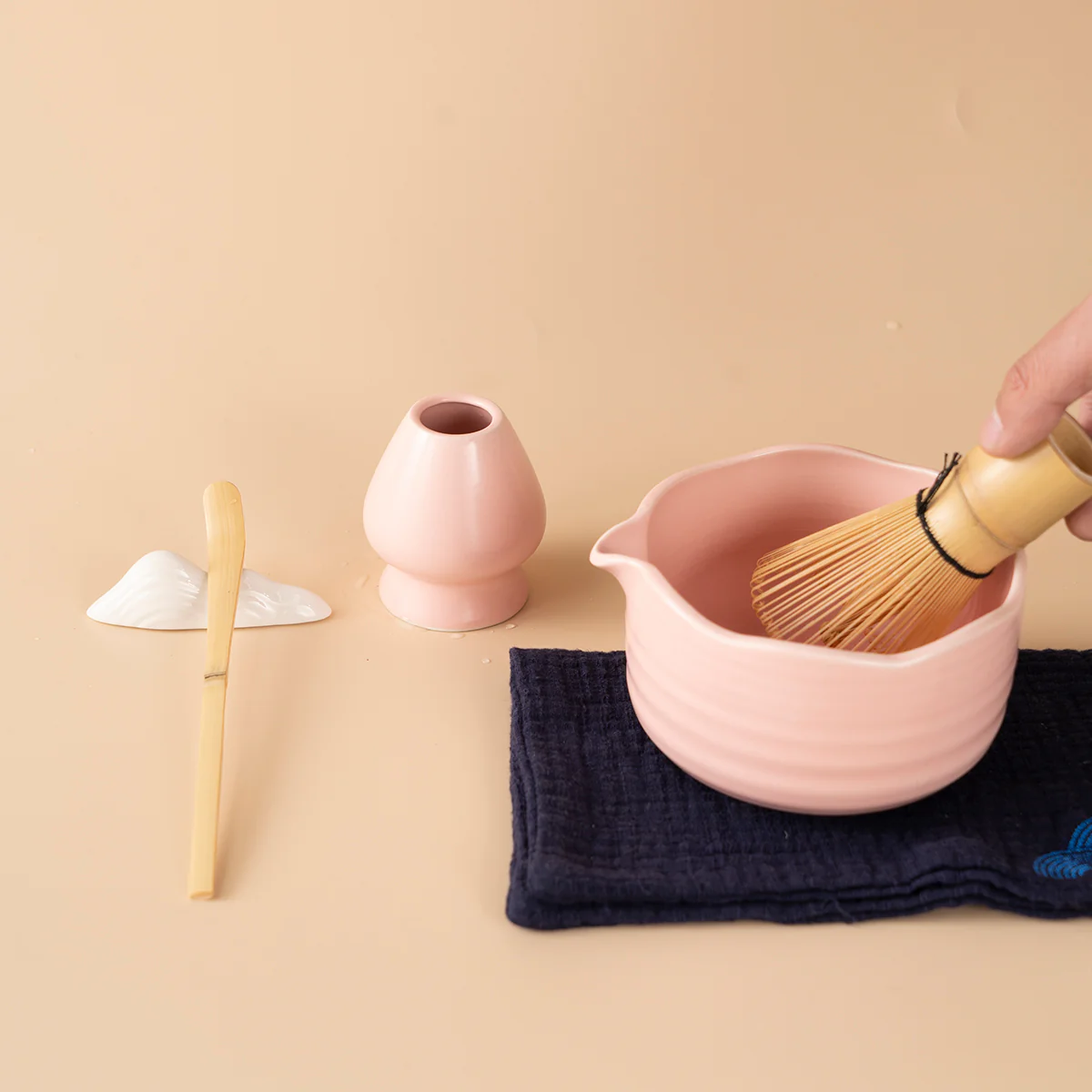 Japanese Pink Matcha Green Tea Set - Image 6