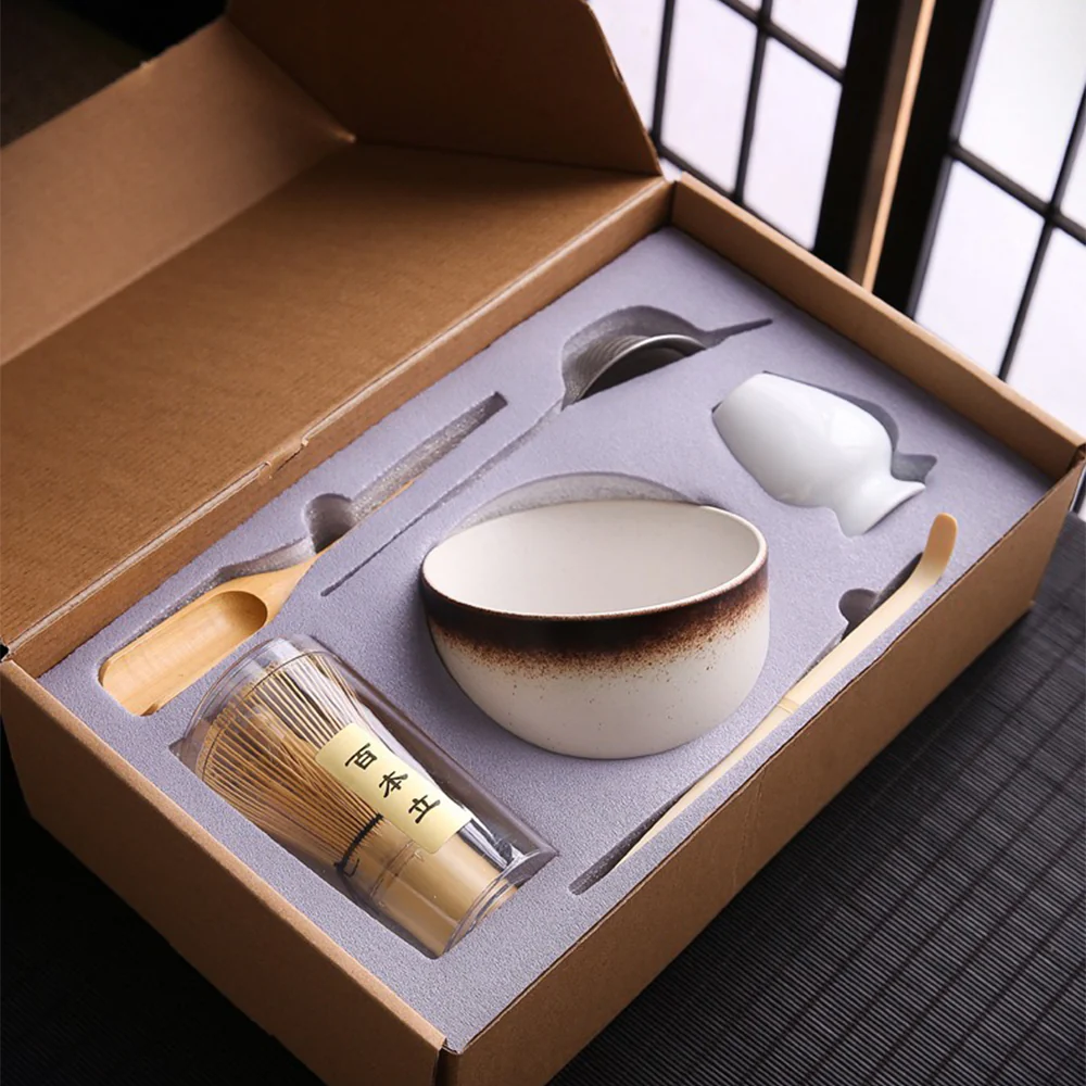 Japanese Pottary Matcha Green Tea Set - Image 8