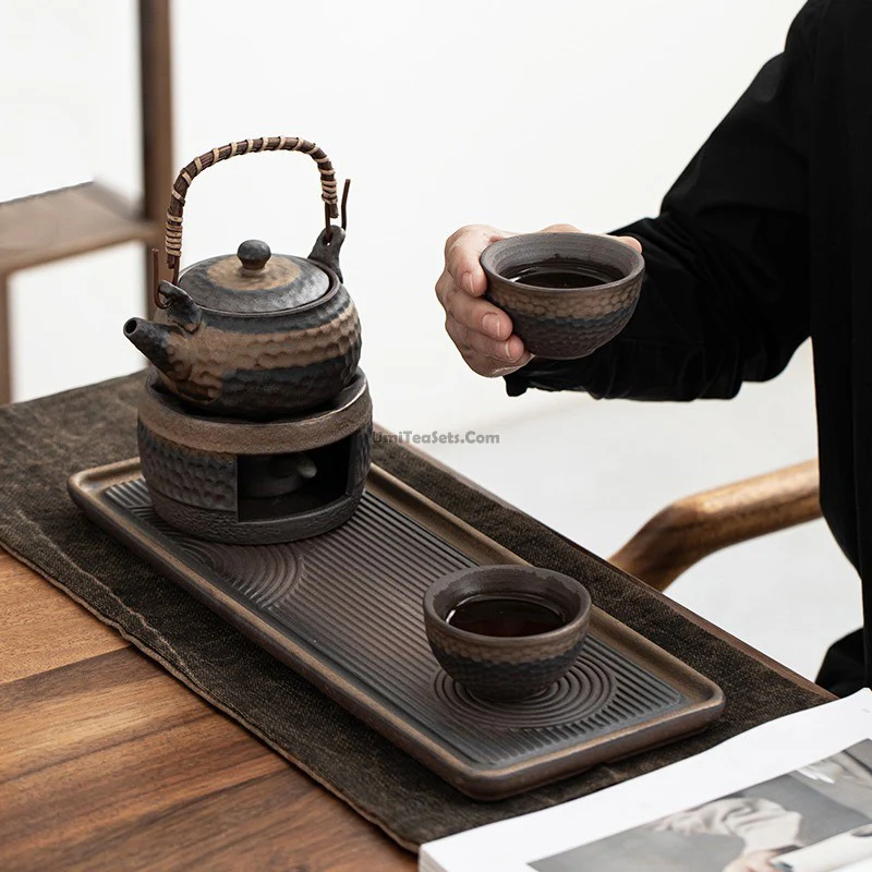 Japanese Pottery Wabi-sabi Tea Set - Image 3