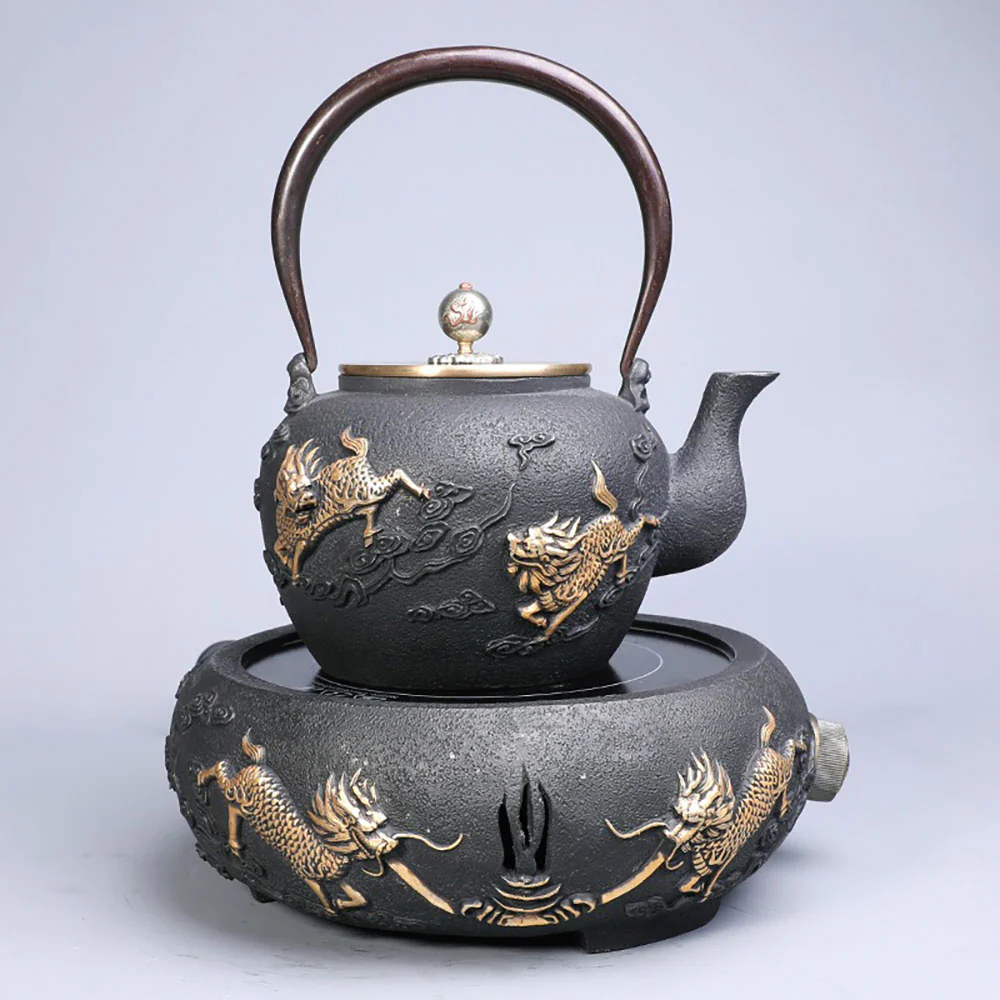Japanese Qilin Cast Iron Teapot - Image 3