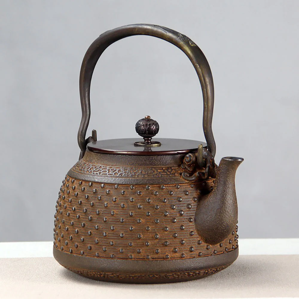 Japanese Rivet Cast Iron Teapot - Image 3