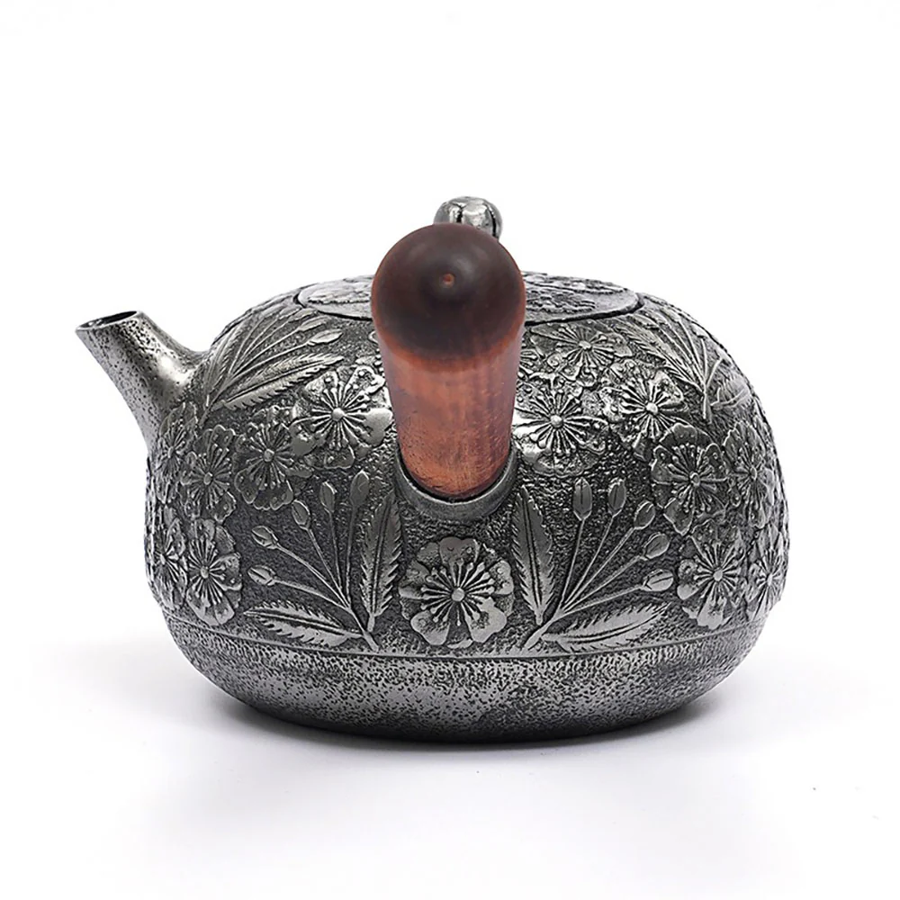 Japanese Sand Iron Side Handle Teapot - Image 3