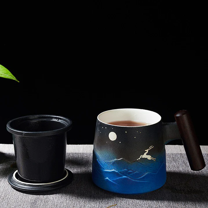 Japanese Sky And Deer Tea Mug - Image 10