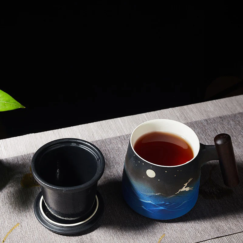 Japanese Sky And Deer Tea Mug - Image 11