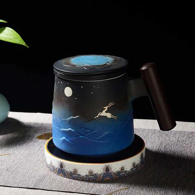 Japanese Sky And Deer Tea Mug - Image 12