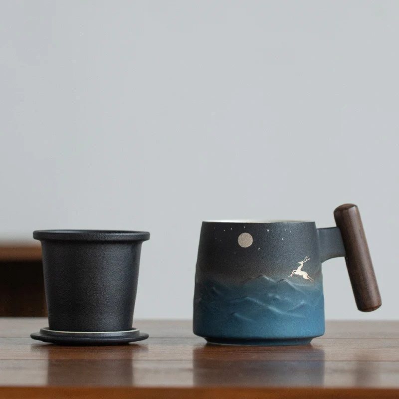 Japanese Sky And Deer Tea Mug - Image 4