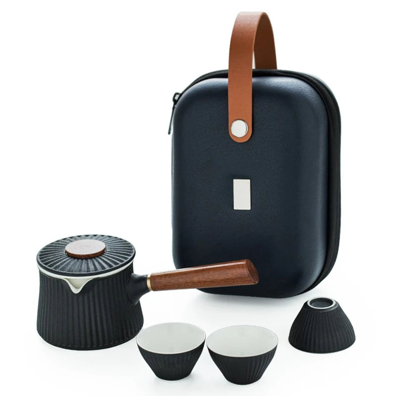 Japanese Small Tea Set With Travel Bag - Image 2