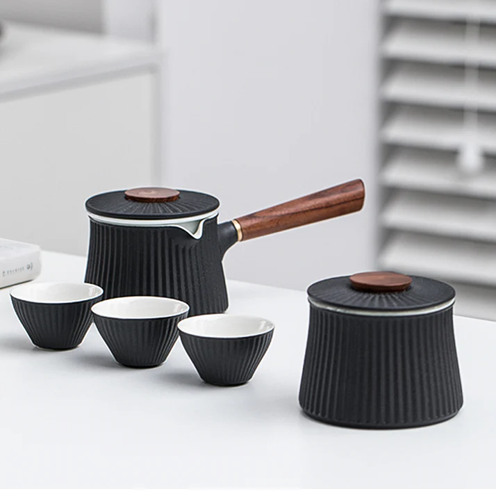 Japanese Small Tea Set With Travel Bag - Image 3