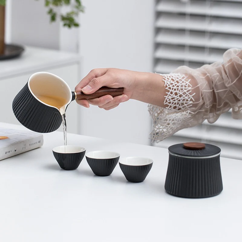 Japanese Small Tea Set With Travel Bag - Image 5