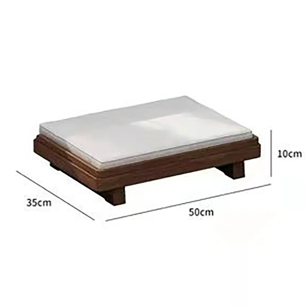 Japanese Style Elm Wood Tatami Low Tea Table Set - Image 6