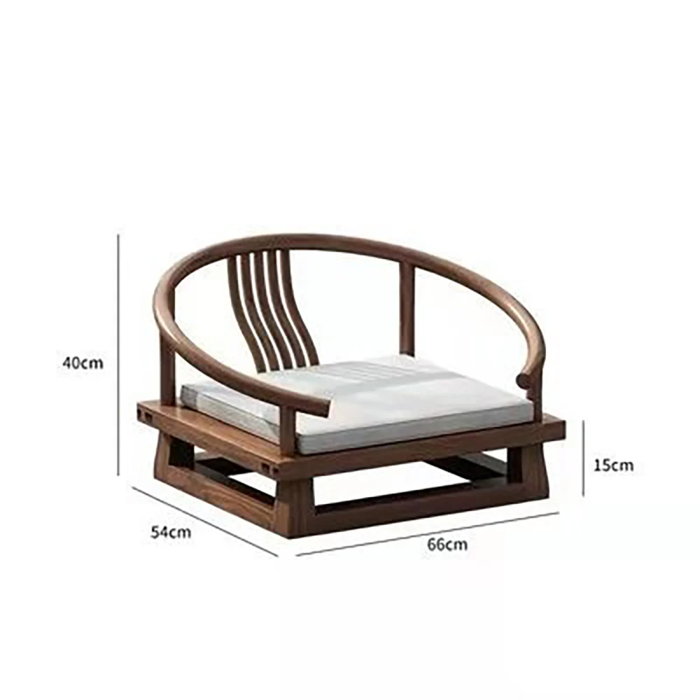 Japanese Style Elm Wood Tatami Low Tea Table Set - Image 7