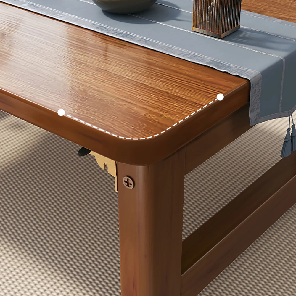 Japanese Small Foldable Solid Wood Tea Table - Image 4