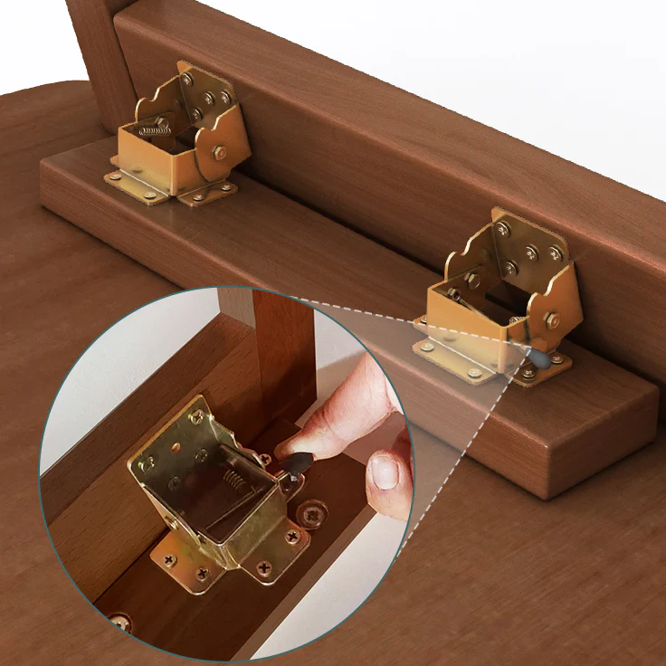 Japanese Small Foldable Solid Wood Tea Table - Image 5