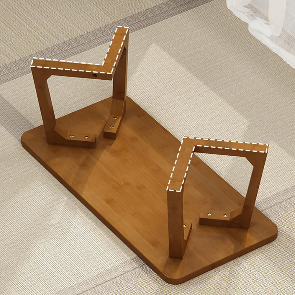 Japanese Style Nan Bamboo Low Tea Table Set - Image 6