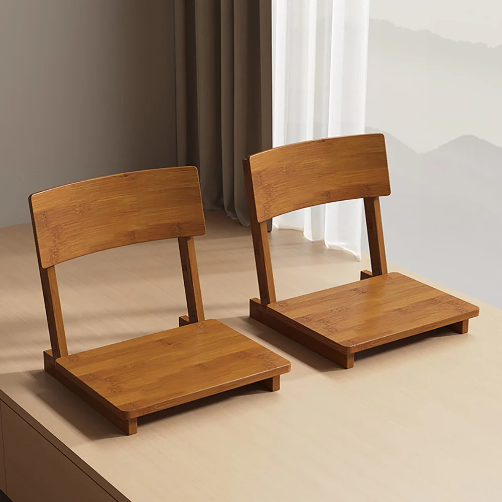 Japanese Style Nan Bamboo Low Tea Table Set - Image 7