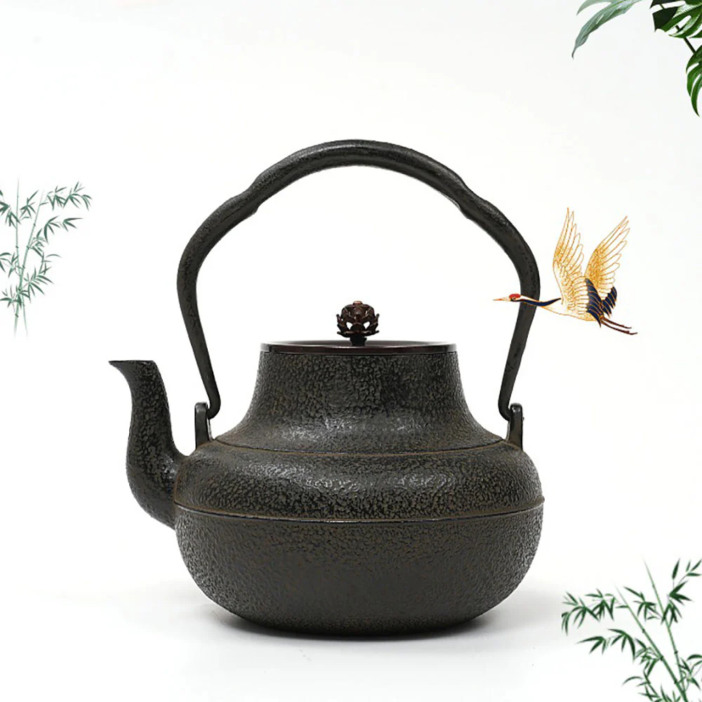 Japanese Tetsubin Cast Iron Teapot - Image 2