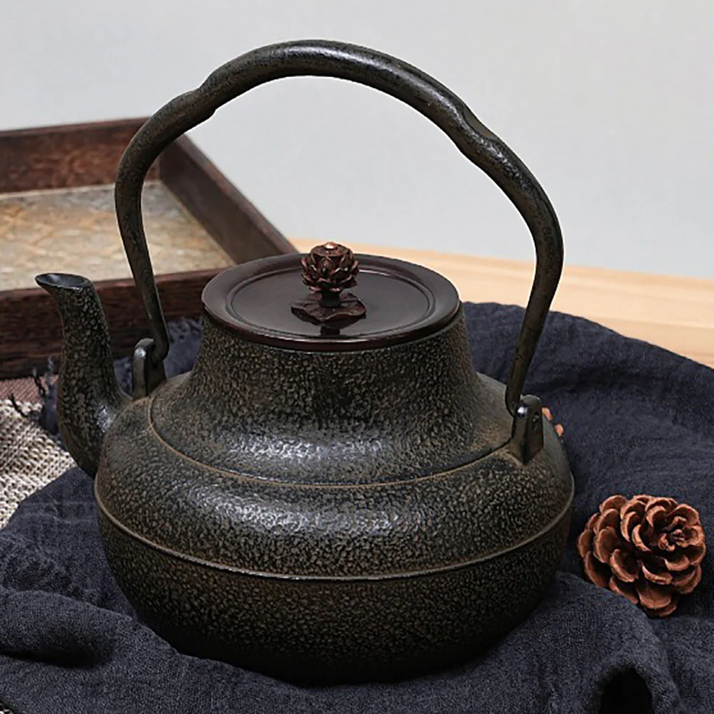 Japanese Tetsubin Cast Iron Teapot - Image 5