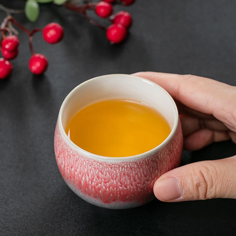 Kiln Alteration Four Color Kung Fu Tea Cup (Set of 4) - Image 11