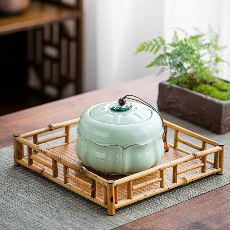 Lapsang Souchong Tea Wtih Lotus Tea Caddies Gift Box - Image 6