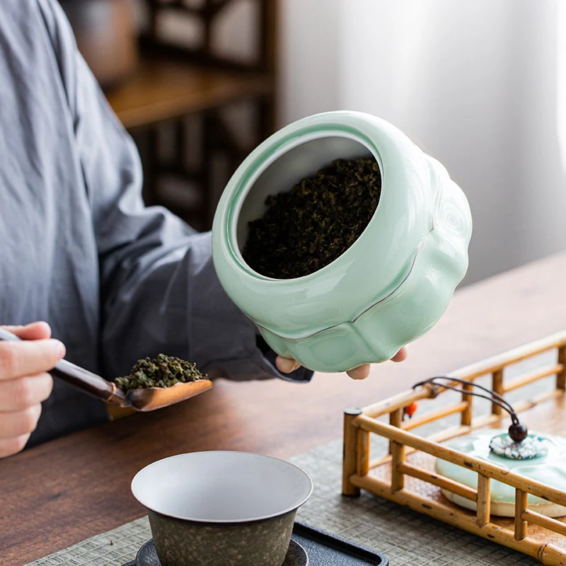 Lapsang Souchong Tea Wtih Lotus Tea Caddies Gift Box - Image 8