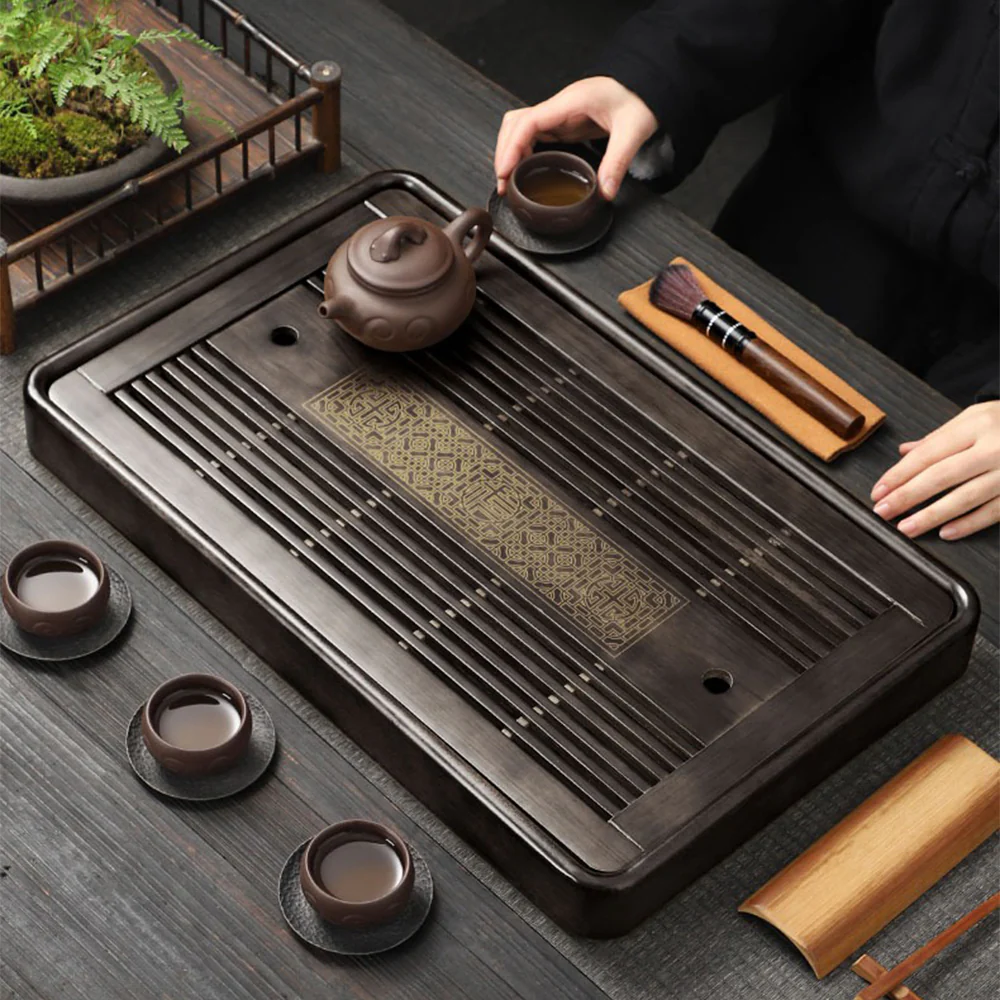 Lithocarpus Glaber Wood Gongfu Tea Tray - Image 2