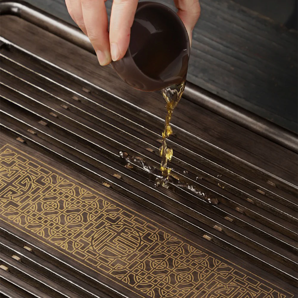 Lithocarpus Glaber Wood Gongfu Tea Tray - Image 3