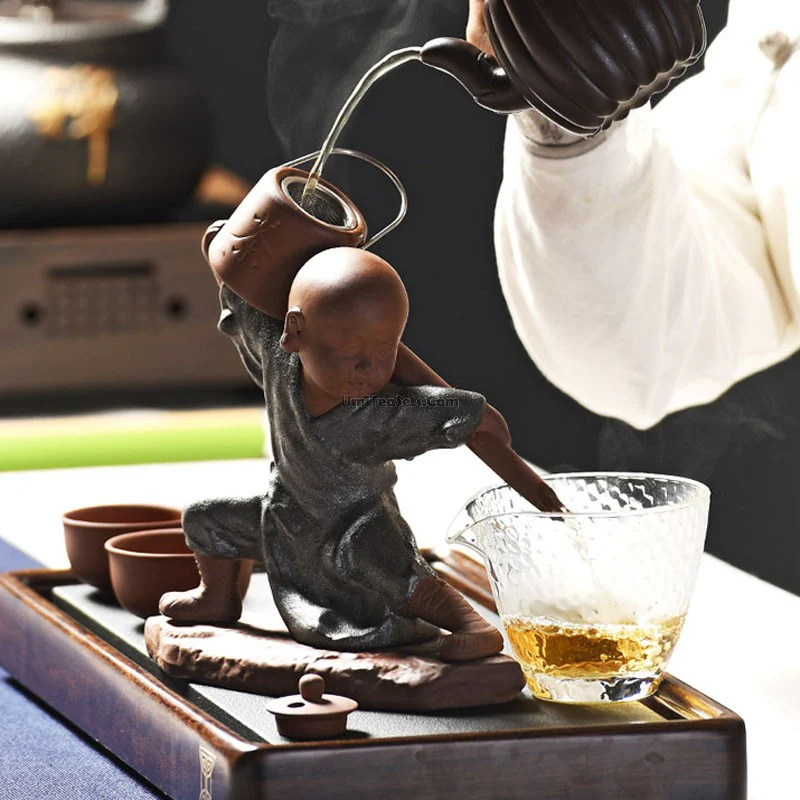 Little Monk Tea Strainer With Glass Fair Cup - Image 5
