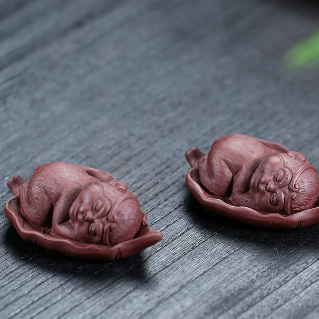 Little Monkey On Bodhi Leaf Tea Pet - Image 5