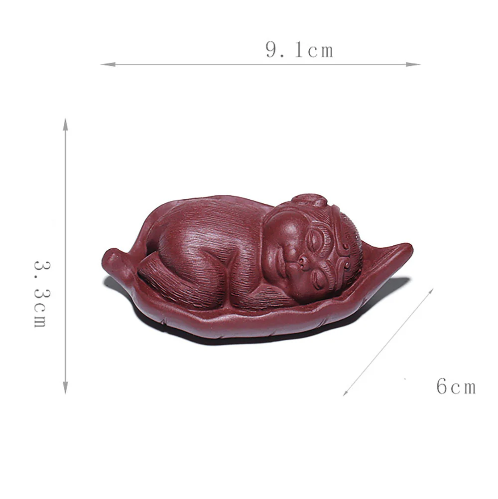 Little Monkey On Bodhi Leaf Tea Pet - Image 9