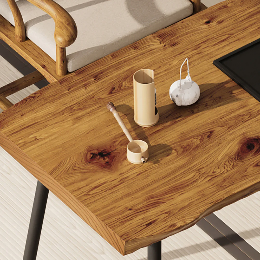 Log Retro Chinese Style Tea Table Set - Image 3