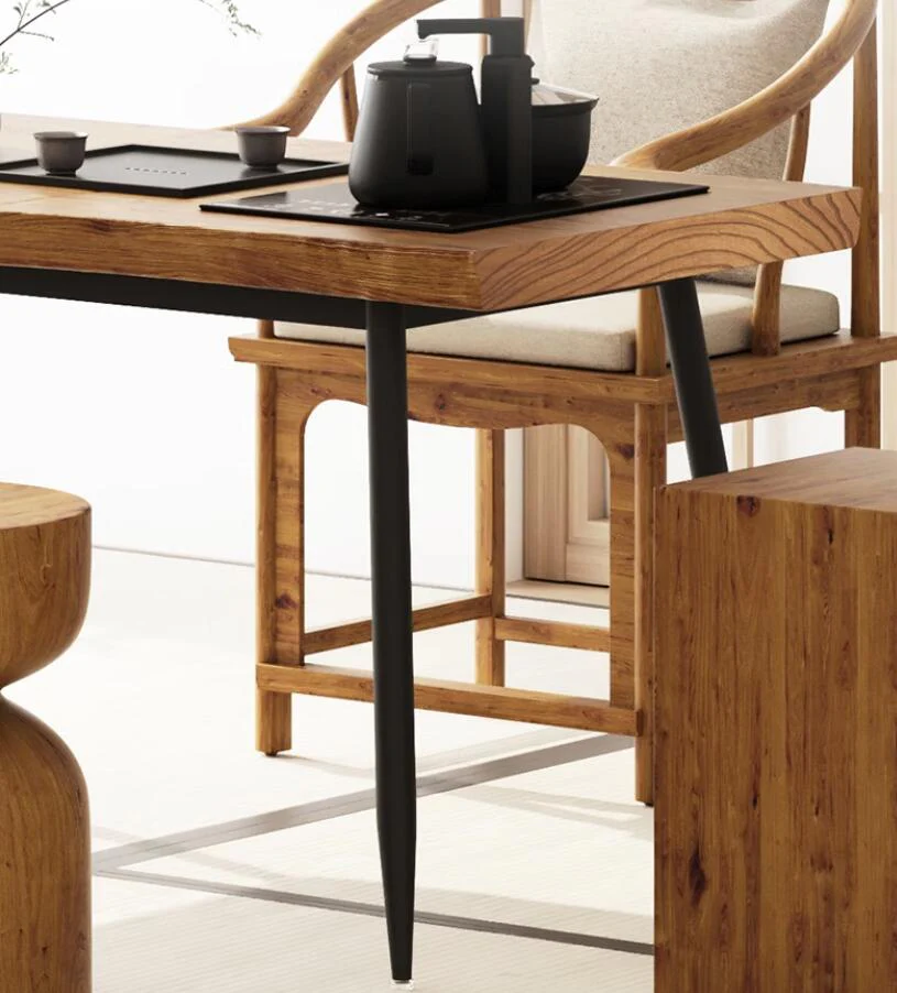 Log Retro Chinese Style Tea Table Set - Image 5