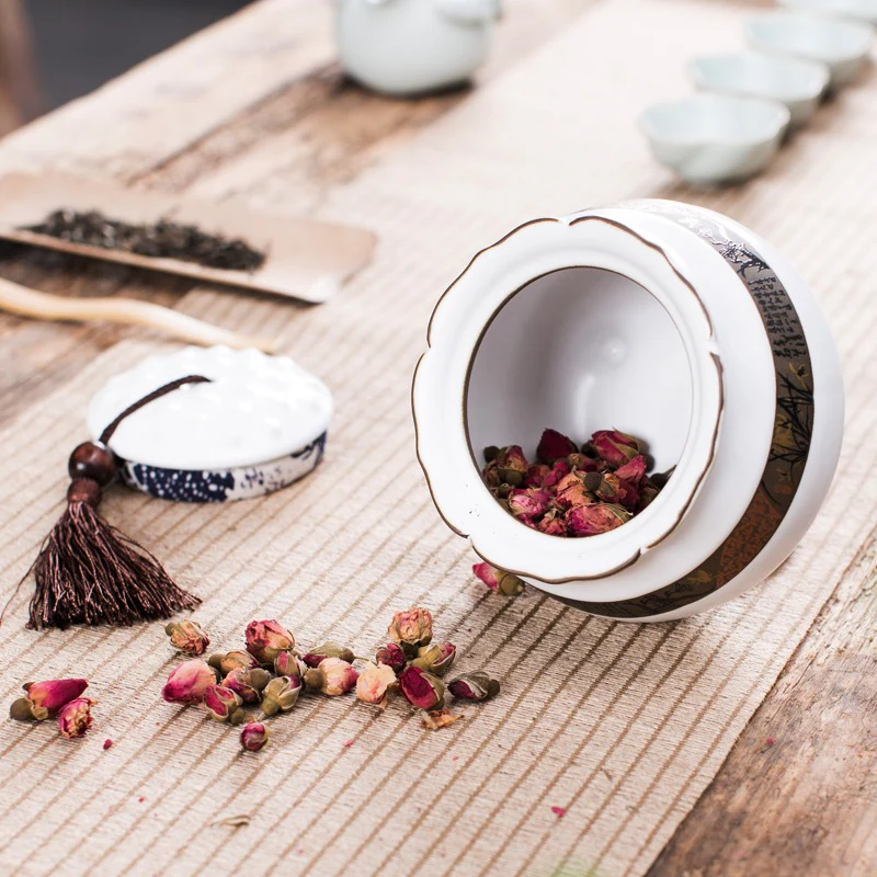 Lotus Shaped Ge Kiln Tea Caddy - Image 11