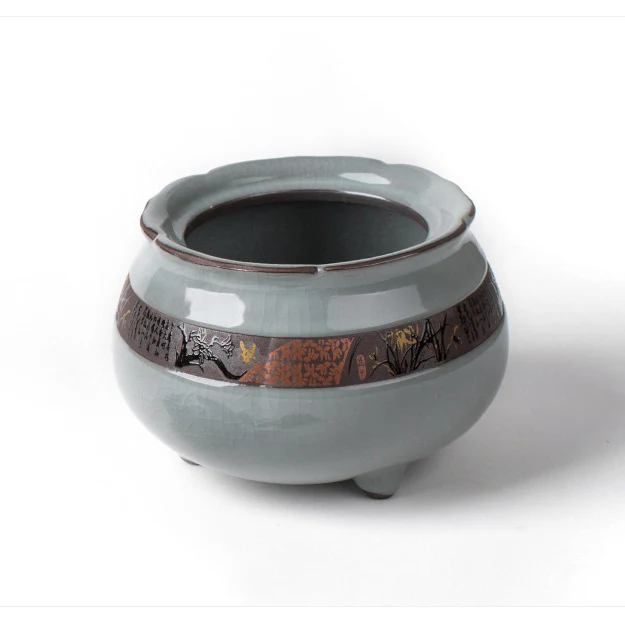 Lotus Shaped Ge Kiln Tea Caddy - Image 13