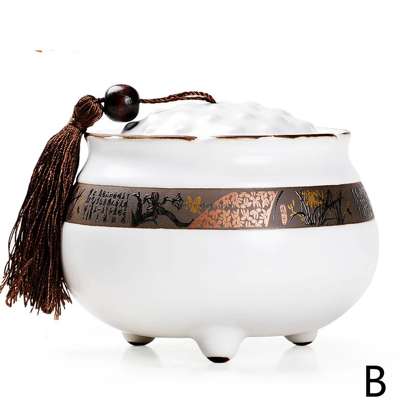 Lotus Shaped Ge Kiln Tea Caddy - Image 3