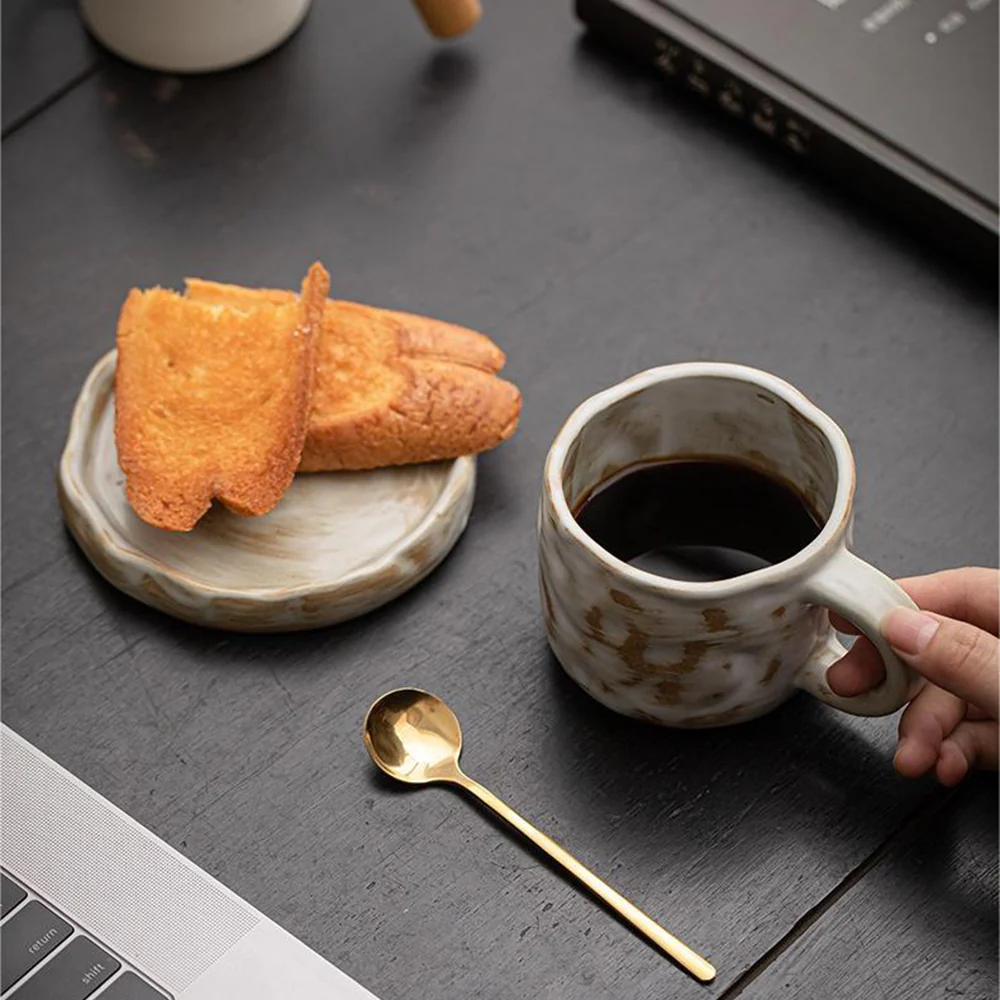 Milky White Tokoname-yaki Mug With Coaster - Image 5
