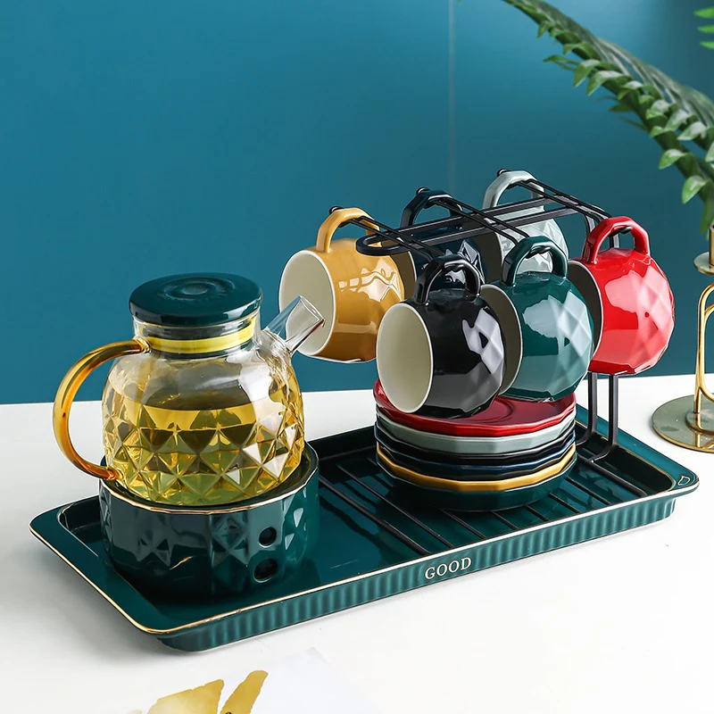 Modern Afternoon Tea Set With Warmer - Image 6