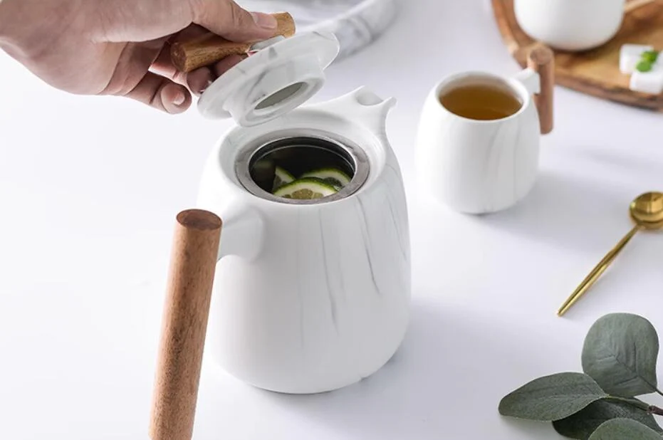 Modern Nordic Style White Tea Set - Image 5