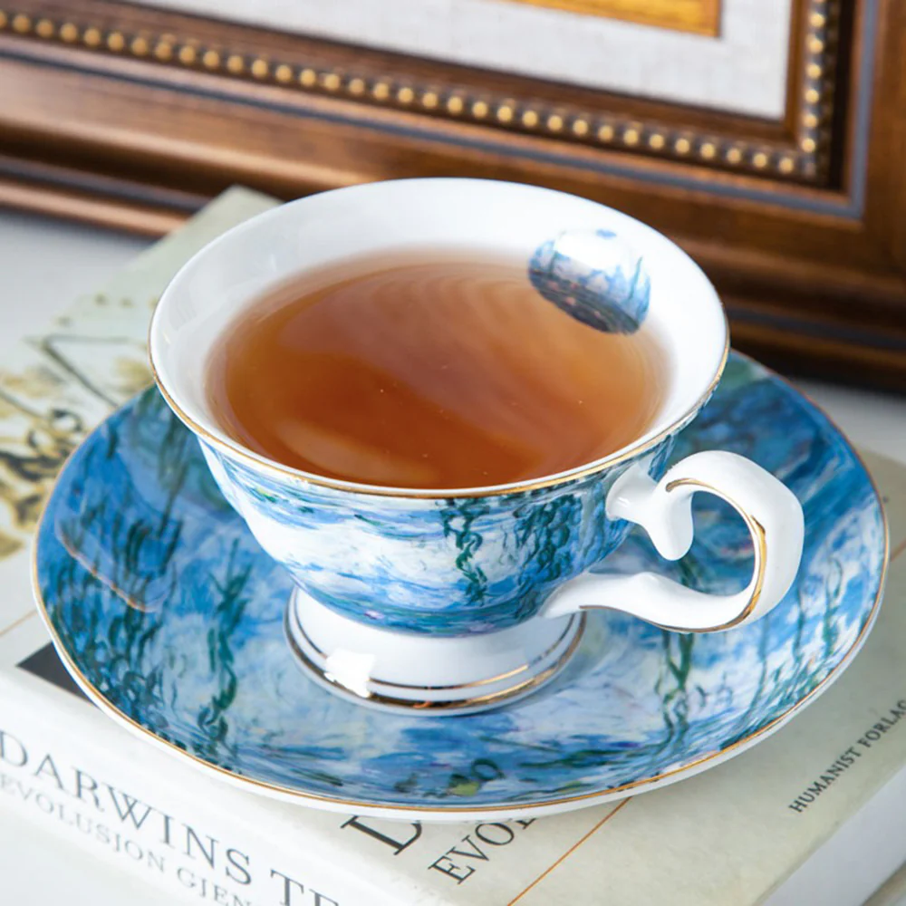 Monet Water Lily Bone China Tea Set - Image 3