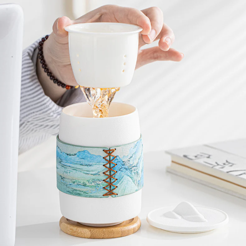 Mountain and River Travel Tea Set - Image 3