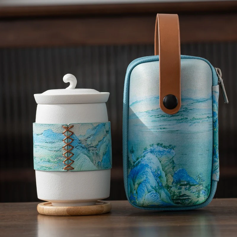 Mountain and River Travel Tea Set - Image 5