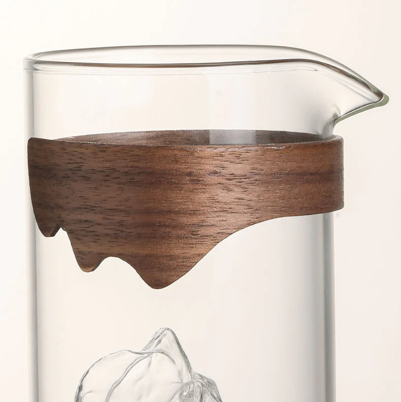 Mountain Glass Fair Cup With Bamboo Handle - Image 12